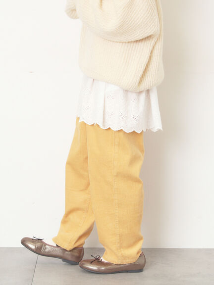 裾スカラップレースインナー（オフホワイト/ブラック）｜Samansa Mos2（サマンサ モスモス）通販