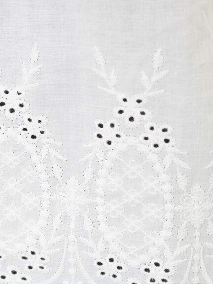 裾スカラップレースインナー（オフホワイト/ブラック）｜Samansa Mos2（サマンサ モスモス）通販