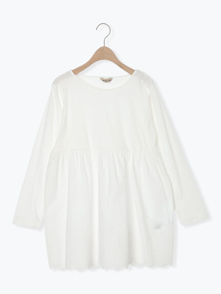 裾スカラップレースインナー（オフホワイト/ブラック）｜Samansa Mos2（サマンサ モスモス）通販