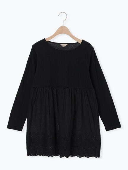 裾スカラップレースインナー（オフホワイト/ブラック）｜Samansa Mos2（サマンサ モスモス）通販