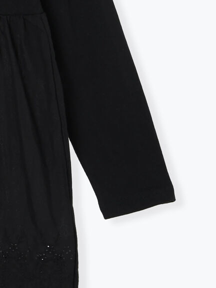 裾スカラップレースインナー（オフホワイト/ブラック）｜Samansa Mos2（サマンサ モスモス）通販