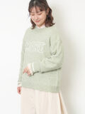 ロゴ刺繍プルオーバーニット（ミント）｜Samansa Mos2（サマンサ モスモス）通販