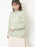 ロゴ刺繍プルオーバーニット（ミント）｜Samansa Mos2（サマンサ モスモス）通販