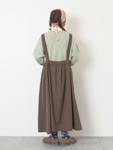 ロゴ刺繍プルオーバーニット（チャコールグレー/ピンク/ベージュ/ミント/キナリ）｜Samansa Mos2（サマンサ モスモス）通販