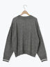 ロゴ刺繍プルオーバーニット（チャコールグレー/ピンク/ベージュ/ミント/キナリ）｜Samansa Mos2（サマンサ モスモス）通販