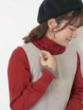 袖口配色スカラップタートルニット（レッド）｜Samansa Mos2（サマンサ モスモス）通販