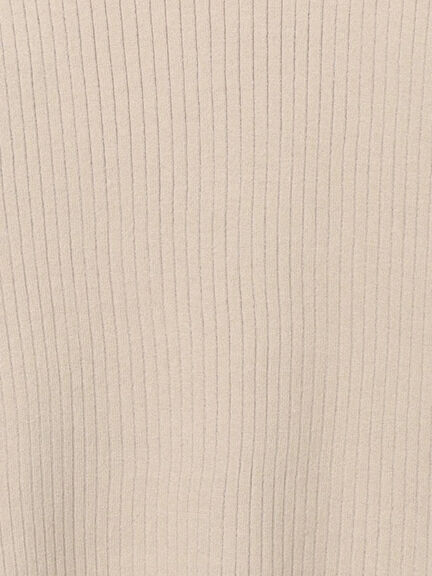 袖口配色スカラップタートルニット（チャコールグレー/レッド/ベージュ）｜Samansa Mos2（サマンサ モスモス）通販