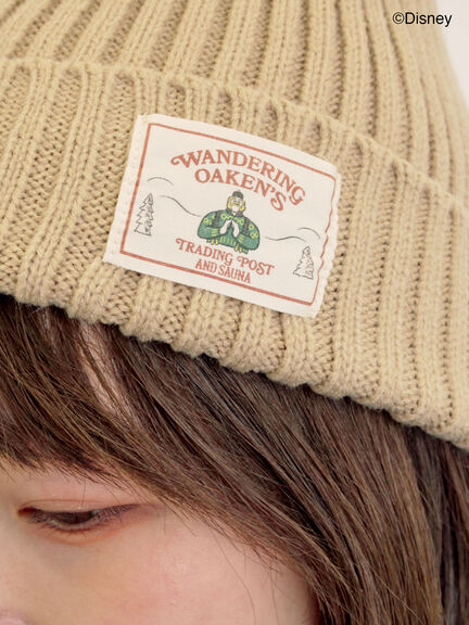 【Disney】アナと雪の女王/タグ付きニット帽（ベージュ/グリーン）｜Samansa Mos2（サマンサ モスモス）通販
