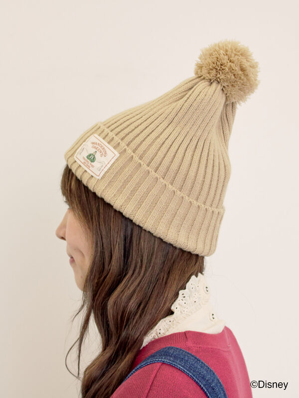 セール】 【Disney】アナと雪の女王/タグ付きニット帽（ベージュ