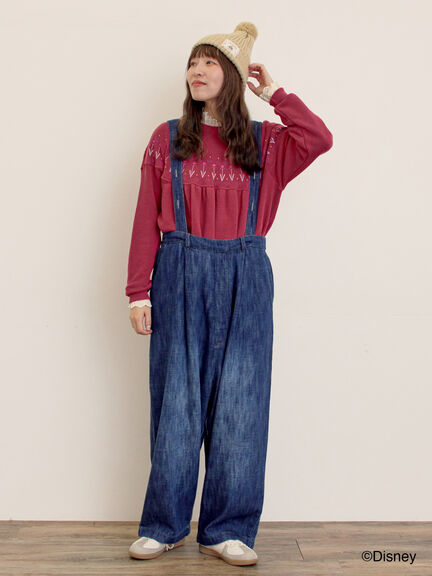 【Disney】アナと雪の女王/タグ付きニット帽（ベージュ/グリーン）｜Samansa Mos2（サマンサ モスモス）通販