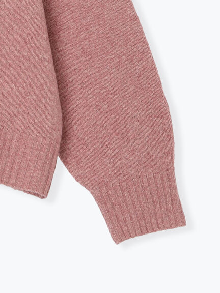 かがりステッチZIPニットカーディガン（チャコールグレー/ピンク/ベージュ/グリーン）｜Samansa Mos2（サマンサ モスモス）通販