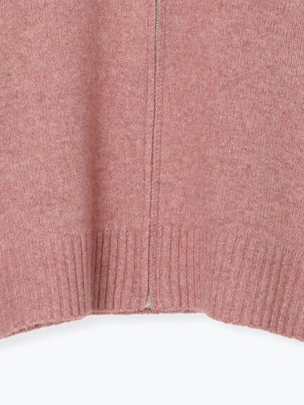 かがりステッチZIPニットカーディガン（チャコールグレー/ピンク/ベージュ/グリーン）｜Samansa Mos2（サマンサ モスモス）通販