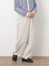 【M/Lサイズ】サイド深タックバレルパンツ（ベージュ）｜Samansa Mos2（サマンサ モスモス）通販