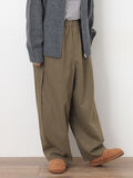 【M/Lサイズ】サイド深タックバレルパンツ（カーキ）｜Samansa Mos2（サマンサ モスモス）通販