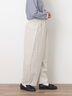 【M/Lサイズ】サイド深タックバレルパンツ（チャコールグレー/ベージュ/カーキ/ブルー）｜Samansa Mos2（サマンサ モスモス）通販