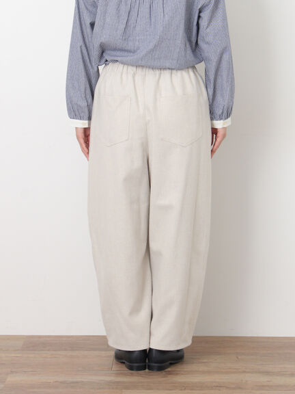 【M/Lサイズ】サイド深タックバレルパンツ（チャコールグレー/ベージュ/カーキ/ブルー）｜Samansa Mos2（サマンサ モスモス）通販