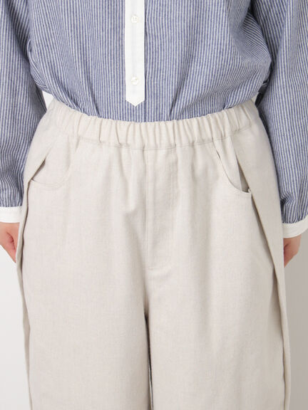 【M/Lサイズ】サイド深タックバレルパンツ（チャコールグレー/ベージュ/カーキ/ブルー）｜Samansa Mos2（サマンサ モスモス）通販