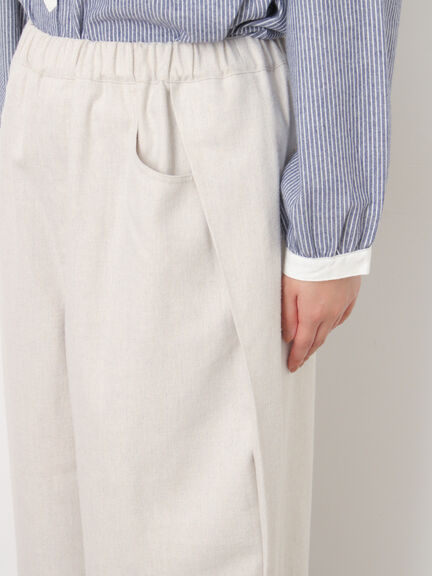 【M/Lサイズ】サイド深タックバレルパンツ（チャコールグレー/ベージュ/カーキ/ブルー）｜Samansa Mos2（サマンサ モスモス）通販