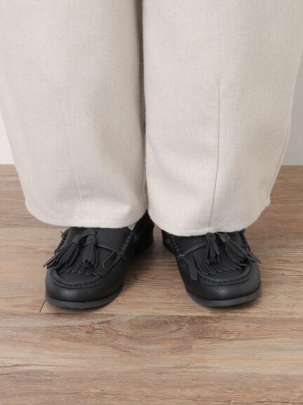 【M/Lサイズ】サイド深タックバレルパンツ（チャコールグレー/ベージュ/カーキ/ブルー）｜Samansa Mos2（サマンサ モスモス）通販