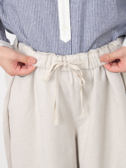 【M/Lサイズ】サイド深タックバレルパンツ（チャコールグレー/ベージュ/カーキ/ブルー）｜Samansa Mos2（サマンサ モスモス）通販