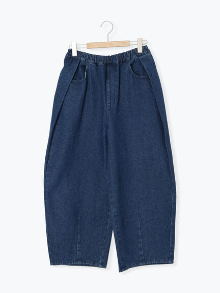 【M/Lサイズ】サイド深タックバレルパンツ（チャコールグレー/ベージュ/カーキ/ブルー）｜Samansa Mos2（サマンサ モスモス）通販