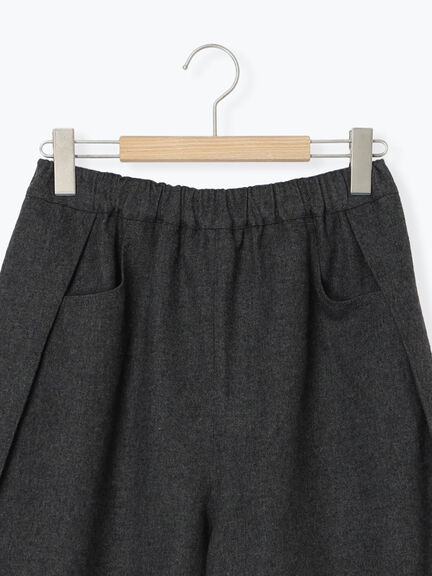 【M/Lサイズ】サイド深タックバレルパンツ（チャコールグレー/ベージュ/カーキ/ブルー）｜Samansa Mos2（サマンサ モスモス）通販