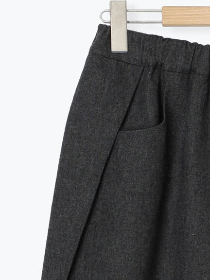 【M/Lサイズ】サイド深タックバレルパンツ（チャコールグレー/ベージュ/カーキ/ブルー）｜Samansa Mos2（サマンサ モスモス）通販