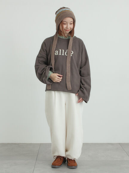 シンプルロゴアソート裏起毛スウェット（グレー/チャコールグレー/ブルー）｜Samansa Mos2（サマンサ モスモス）通販