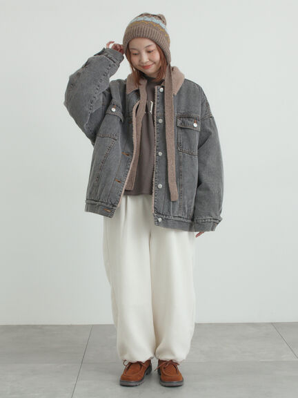 シンプルロゴアソート裏起毛スウェット（グレー/チャコールグレー/ブルー）｜Samansa Mos2（サマンサ モスモス）通販