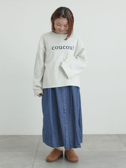 シンプルロゴアソート裏起毛スウェット（グレー/チャコールグレー/ブルー）｜Samansa Mos2（サマンサ モスモス）通販