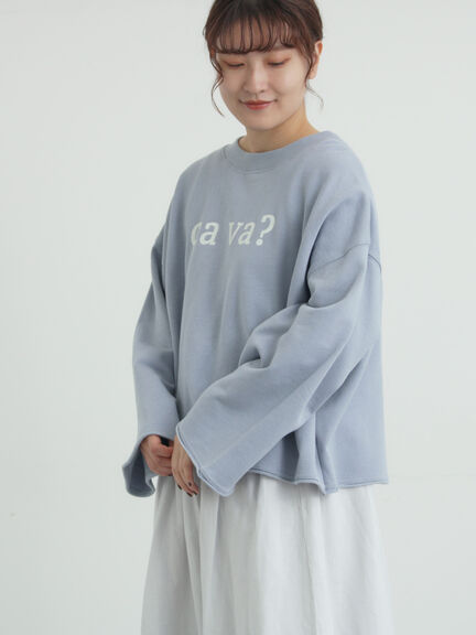 シンプルロゴアソート裏起毛スウェット（グレー/チャコールグレー/ブルー）｜Samansa Mos2（サマンサ モスモス）通販
