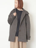 シャギーチェックコート（チャコールグレー）｜Samansa Mos2（サマンサ モスモス）通販