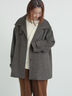 シャギーチェックコート（チャコールグレー/ベージュ/グリーン）｜Samansa Mos2（サマンサ モスモス）通販