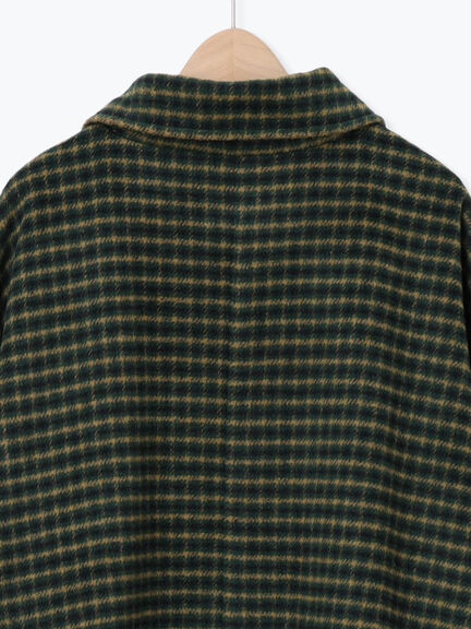 シャギーチェックコート（チャコールグレー/ベージュ/グリーン）｜Samansa Mos2（サマンサ モスモス）通販