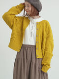 クロシェ風パッチワークニットカーディガン（イエロー）｜Samansa Mos2（サマンサ モスモス）通販
