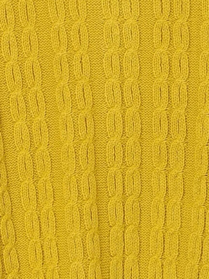 クロシェ風パッチワークニットカーディガン（ダークブラウン/イエロー/キナリ）｜Samansa Mos2（サマンサ モスモス）通販