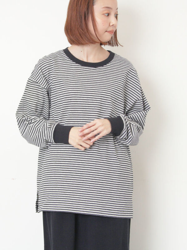 天竺ベーシックロンT（ブラック）｜Samansa Mos2（サマンサ モスモス）通販