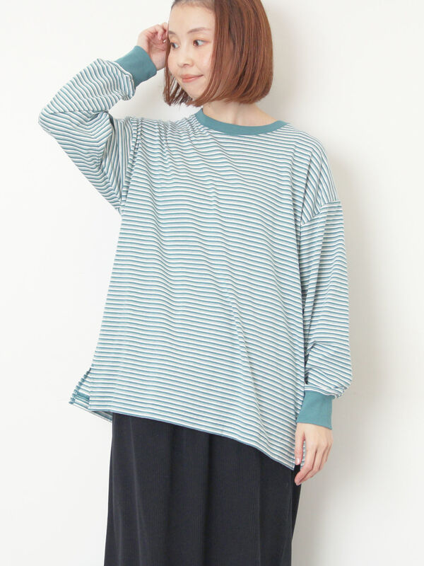 天竺ベーシックロンT（グリーン）｜Samansa Mos2（サマンサ モスモス）通販