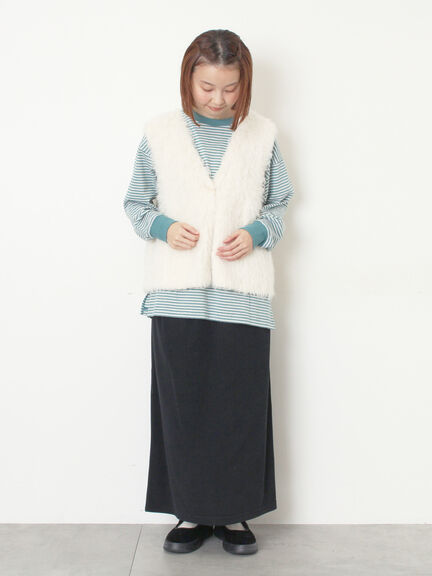 天竺ベーシックロンT（オフホワイト/グレー/ブラック/グリーン）｜Samansa Mos2（サマンサ モスモス）通販