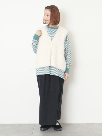 天竺ベーシックロンT（オフホワイト/グレー/ブラック/グリーン）｜Samansa Mos2（サマンサ モスモス）通販