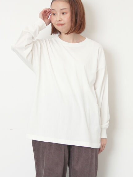 天竺ベーシックロンT（オフホワイト/グレー/ブラック/グリーン）｜Samansa Mos2（サマンサ モスモス）通販