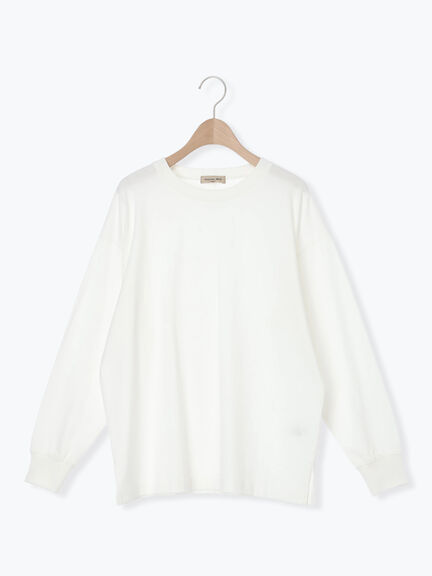 天竺ベーシックロンT（オフホワイト/グレー/ブラック/グリーン）｜Samansa Mos2（サマンサ モスモス）通販