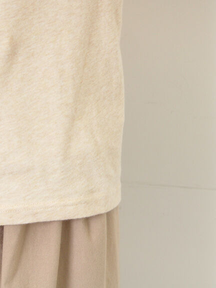 【吸湿発熱】襟レースシャーリングカットソー（オフホワイト/ブラック/ベージュ）｜Samansa Mos2（サマンサ モスモス）通販