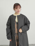 中綿ロングコート（チャコールグレー）｜Samansa Mos2（サマンサ モスモス）通販