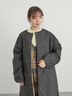 中綿ロングコート（チャコールグレー）｜Samansa Mos2（サマンサ モスモス）通販