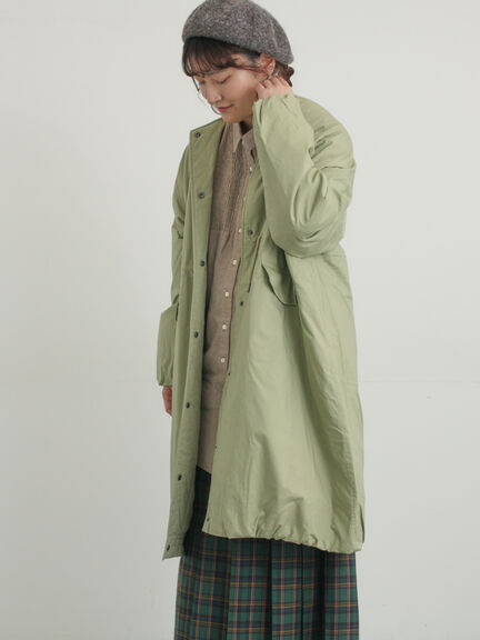 中綿ロングコート（チャコールグレー/ベージュ/カーキ）｜Samansa Mos2（サマンサ モスモス）通販