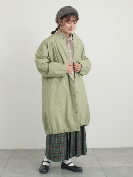 中綿ロングコート（チャコールグレー/ベージュ/カーキ）｜Samansa Mos2（サマンサ モスモス）通販