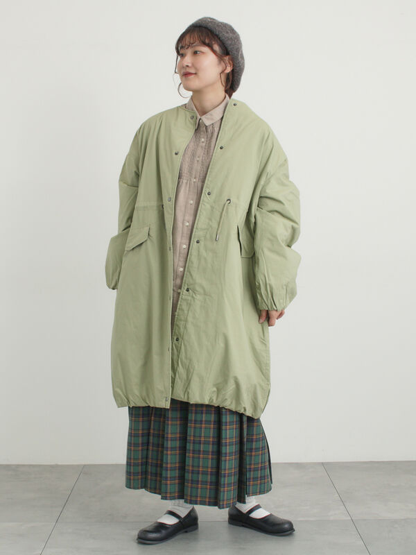 セール】 中綿ロングコート（チャコールグレー/ベージュ/カーキ