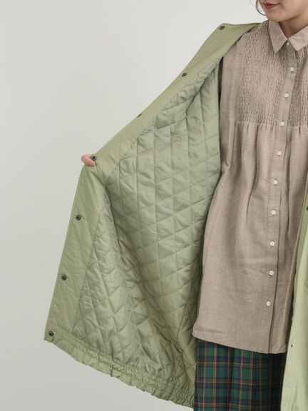 中綿ロングコート（チャコールグレー/ベージュ/カーキ）｜Samansa Mos2（サマンサ モスモス）通販