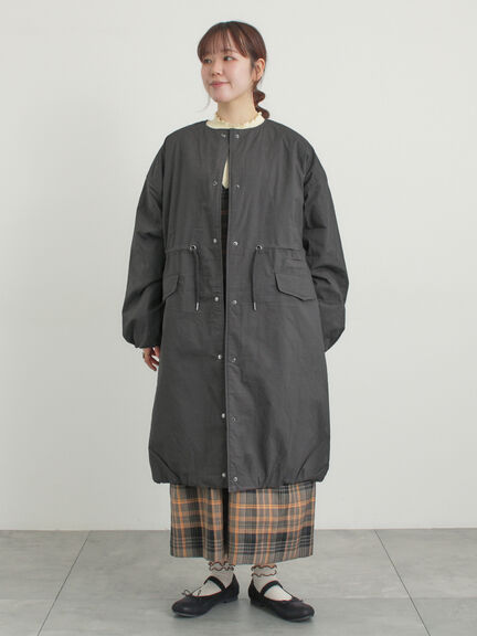 中綿ロングコート（チャコールグレー/ベージュ/カーキ）｜Samansa Mos2（サマンサ モスモス）通販